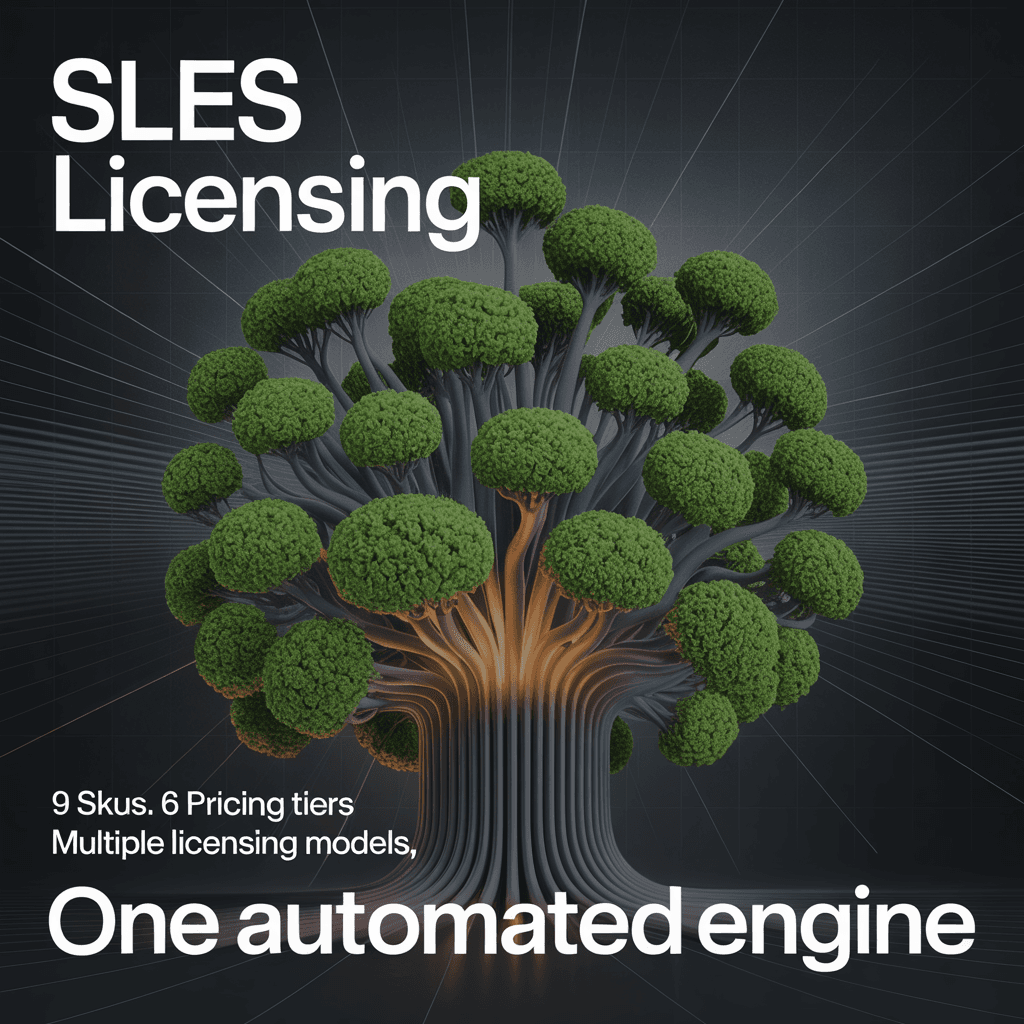 SUSE Linux Enterprise Server (SLES) Licensing Automation visual