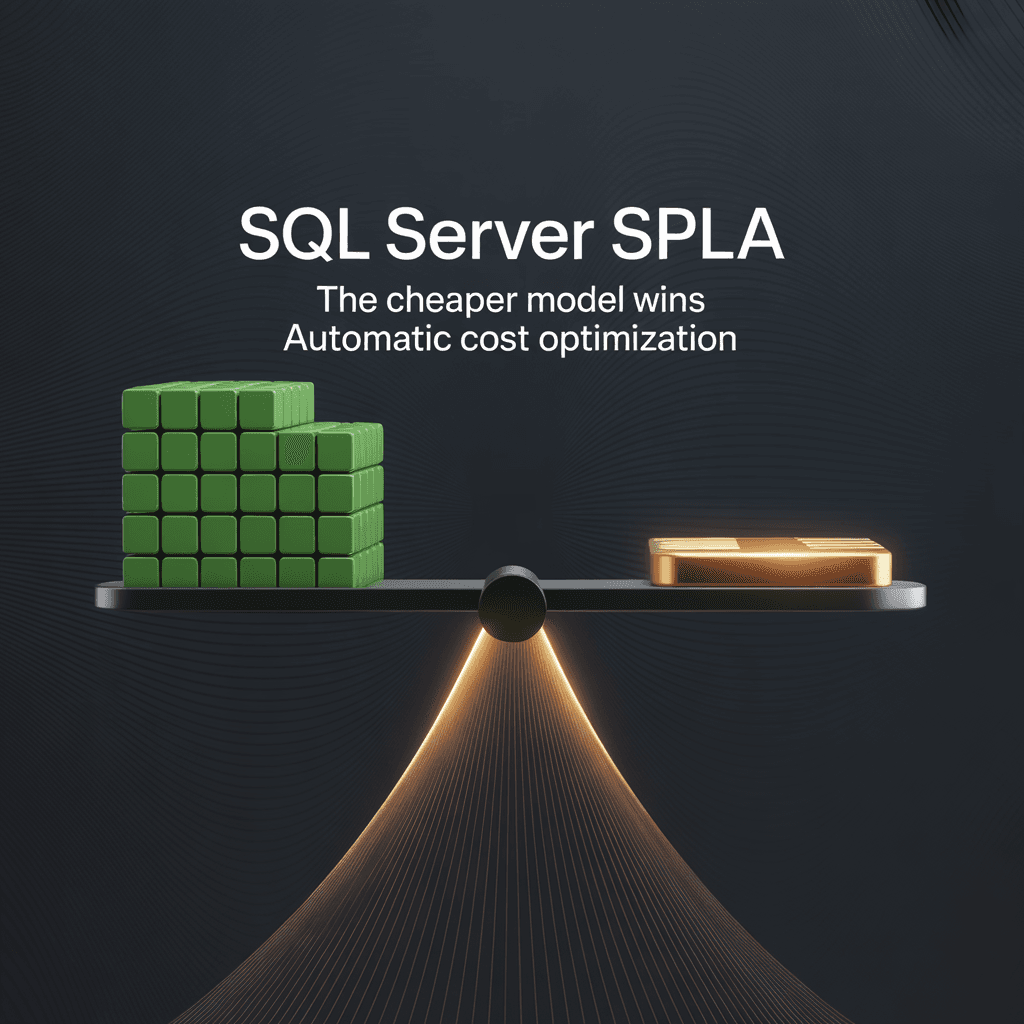 SQL Server SPLA — Cost Optimization Engine visual